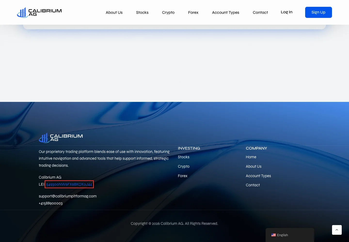 Идентификатор LEI в подвале callbriumsite.com, 20 октября 2026 года. Использование номера не подтверждает принадлежность сайта его владельцу.