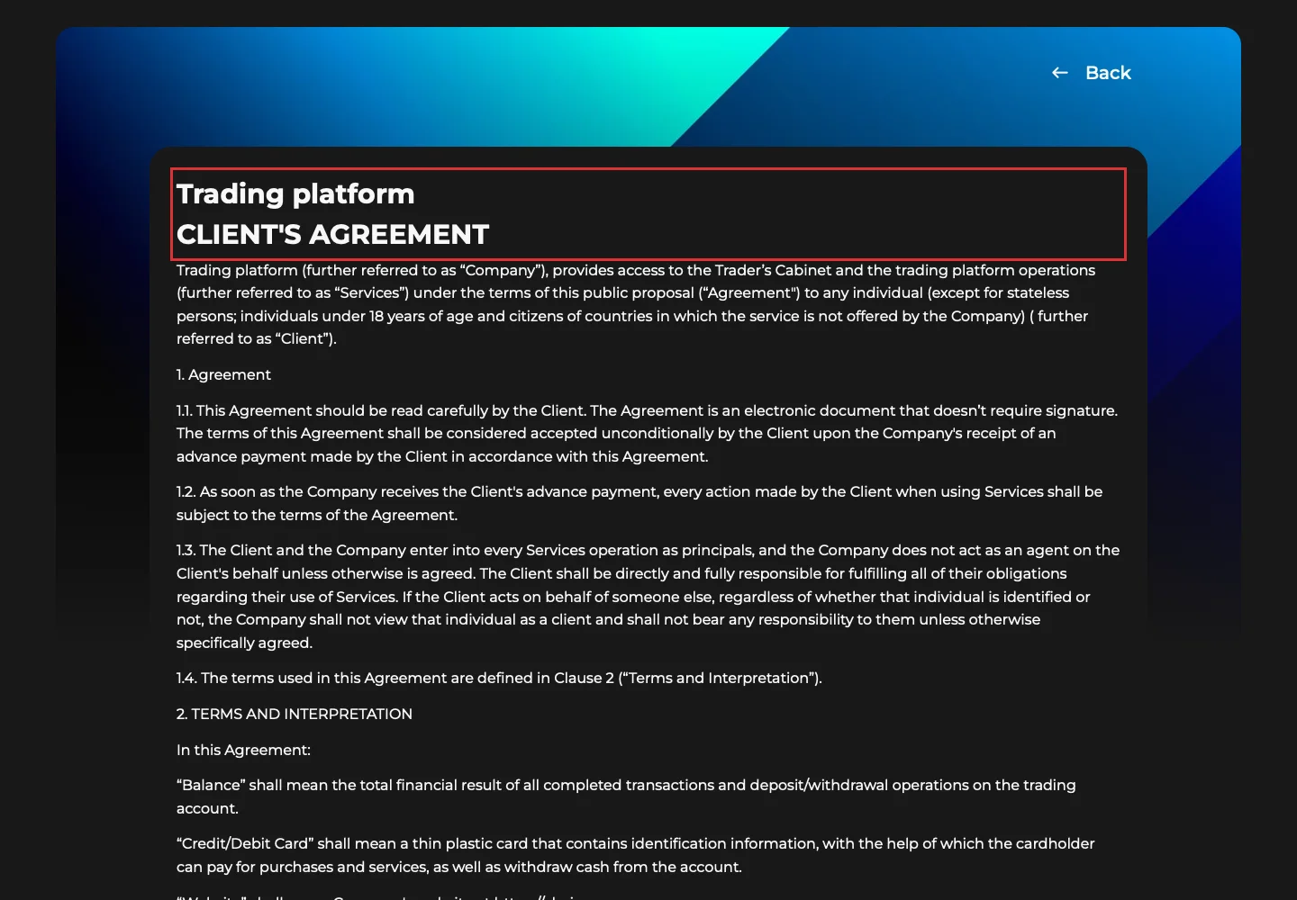 Пользовательское соглашение Chainsax