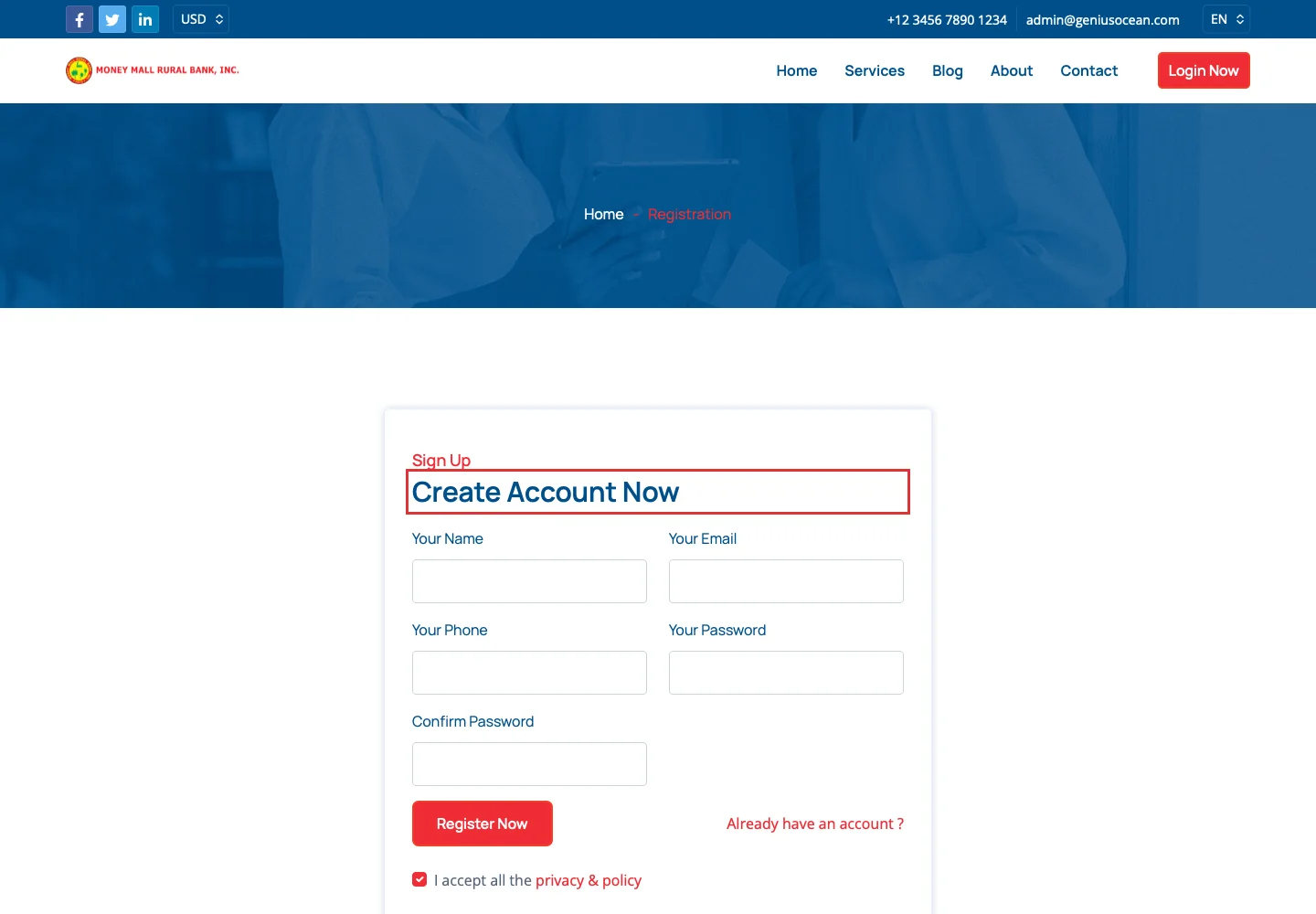 Публичная форма регистрации на my.e-moneymallrb.com