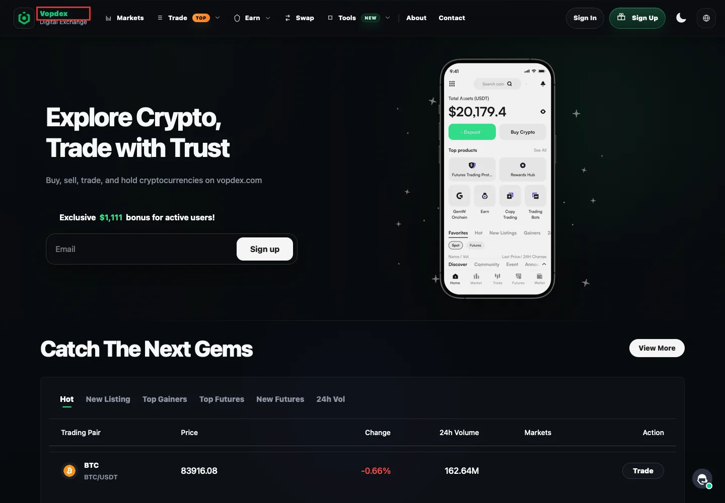 Главная страница Vopdex